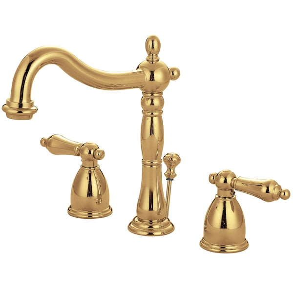 Kingston Brass 8" Widespread Bathroom Faucet, Polished Brass KB1972AL - main